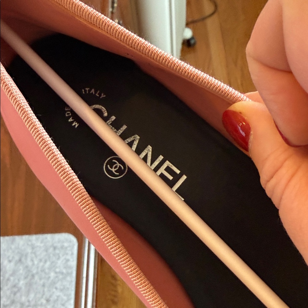 CHANEL pink and Black Women's Flats. Size 39.5 - Picture 9 of 15